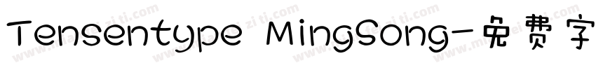 Tensentype MingSong字体转换